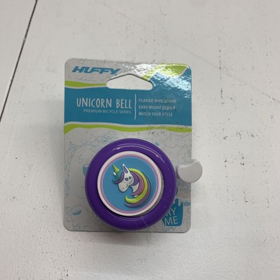 Huffy PURPLE UNICORN Bike Bell Unique Classic Stylish Easy-Mount Design NEW 