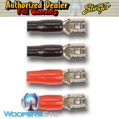 STINGER SPT5112 16-12GA SPEAKER TERMINALS HIGH CONDUCTIVITY SHOC-KROME PLATING