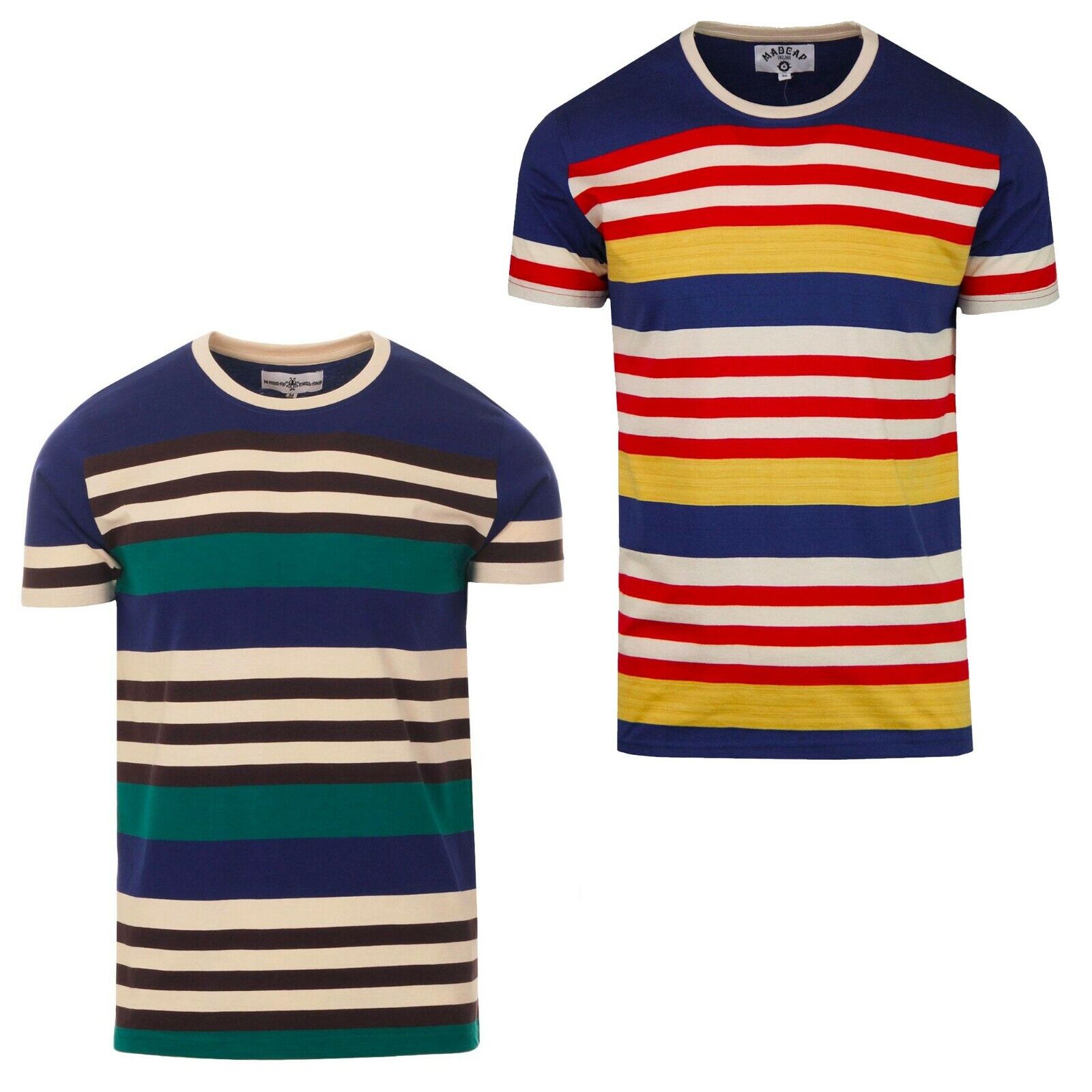 NEW MADCAP RETRO 70s MENS MOD STRIPED T-SHIRT BLUE Shirt Tee Top COSMO MC408 | eBay NEW MADCAP RETRO 70s MENS MOD STRIPED T-SHIRT BLUE Shirt Tee Top COSMO MC408 | eBay