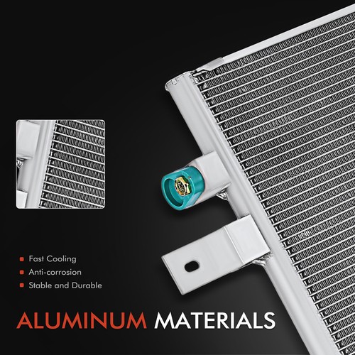 A/C Condenser w/ Receiver Drier & Bracket for Ford F250 350 F450 F550 Super Duty