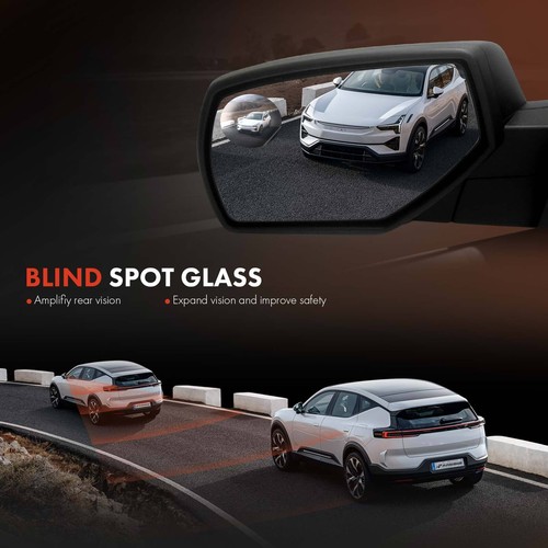 Driver Power Heated Mirror Manual Folding for Chevy Silverado GMC Sierra 1500