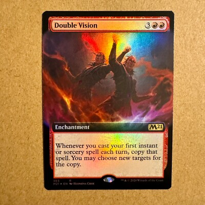 MTG ~ FOIL ~ Double Vision ~ Extended Art ~ M21 Core Set 2021 ~ #365 ~ See Desc