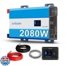 Junbpaw 2080W Pure Sine Wave Power Inverter - 30dB Ultra Quiet, 6000W Surge, Game-Changing Design | 12V to 120V AC Converter for Home, RV, Camping, Off-Grid and Outdoor Adventures