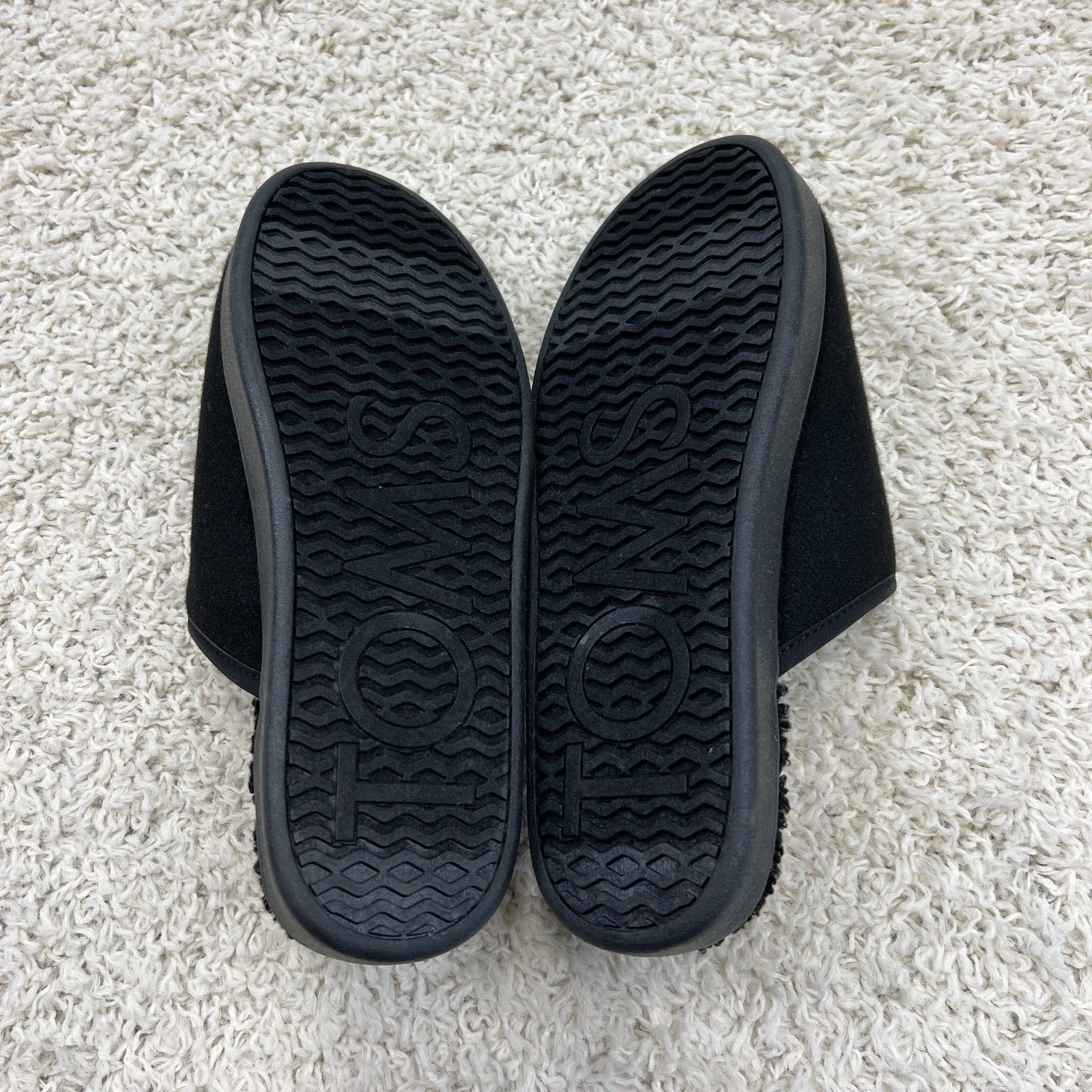 TOMS Mens Slip On Harbor Slippers Mens Size 9 Black Casual Lounge Shoes