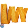 LaRibbons Gold Ribbon Wired 1 Inch x 10 Yards Yellow Dupioni Ribbon for Fall Gift Wrapping Flower Bouquet Wreath Bow Party Home Decoration