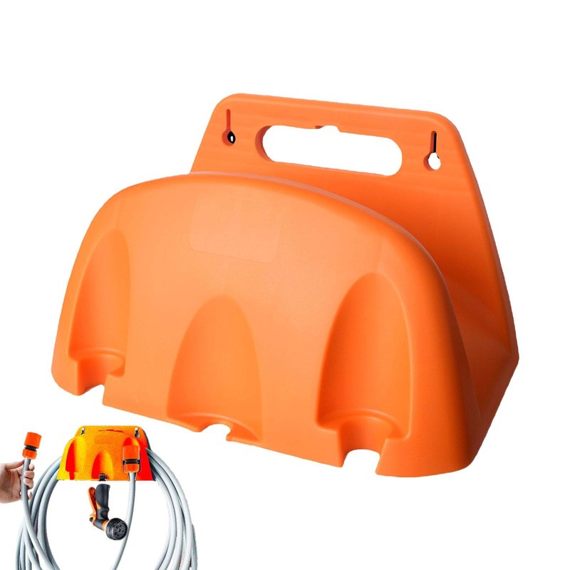 Garden Hose Hanger Hook, Wall Mounted Metal Hose Rack Hose Storage Reel Holder