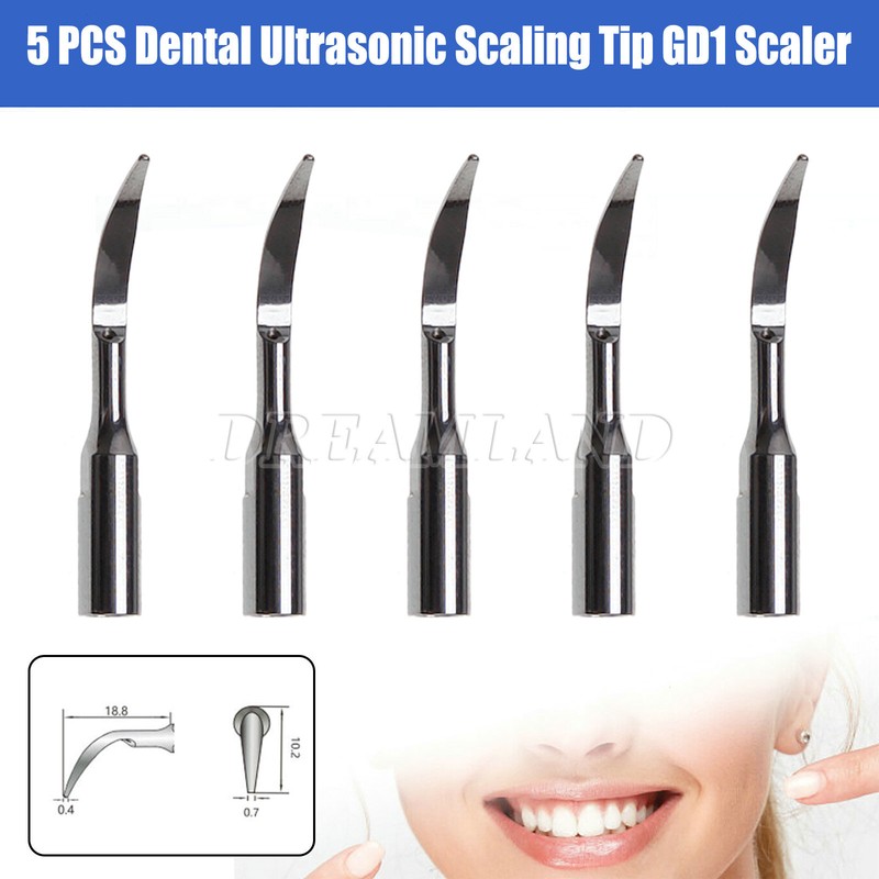 Ultrasonic Piezo Scaler Handpiece Fit Satelec/Dte Dentaire Dental /5*Tips Pointe