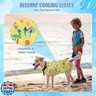 Dansydaisy 5 Pack Dog Cooling Shirts Quick Dry Vest Mesh Breathable Instant Cooling Dog Vest Lightweight Summer Beach Hawaii Jacket Collar for Outdoor Walking Hunting Hiking Clothes (S)