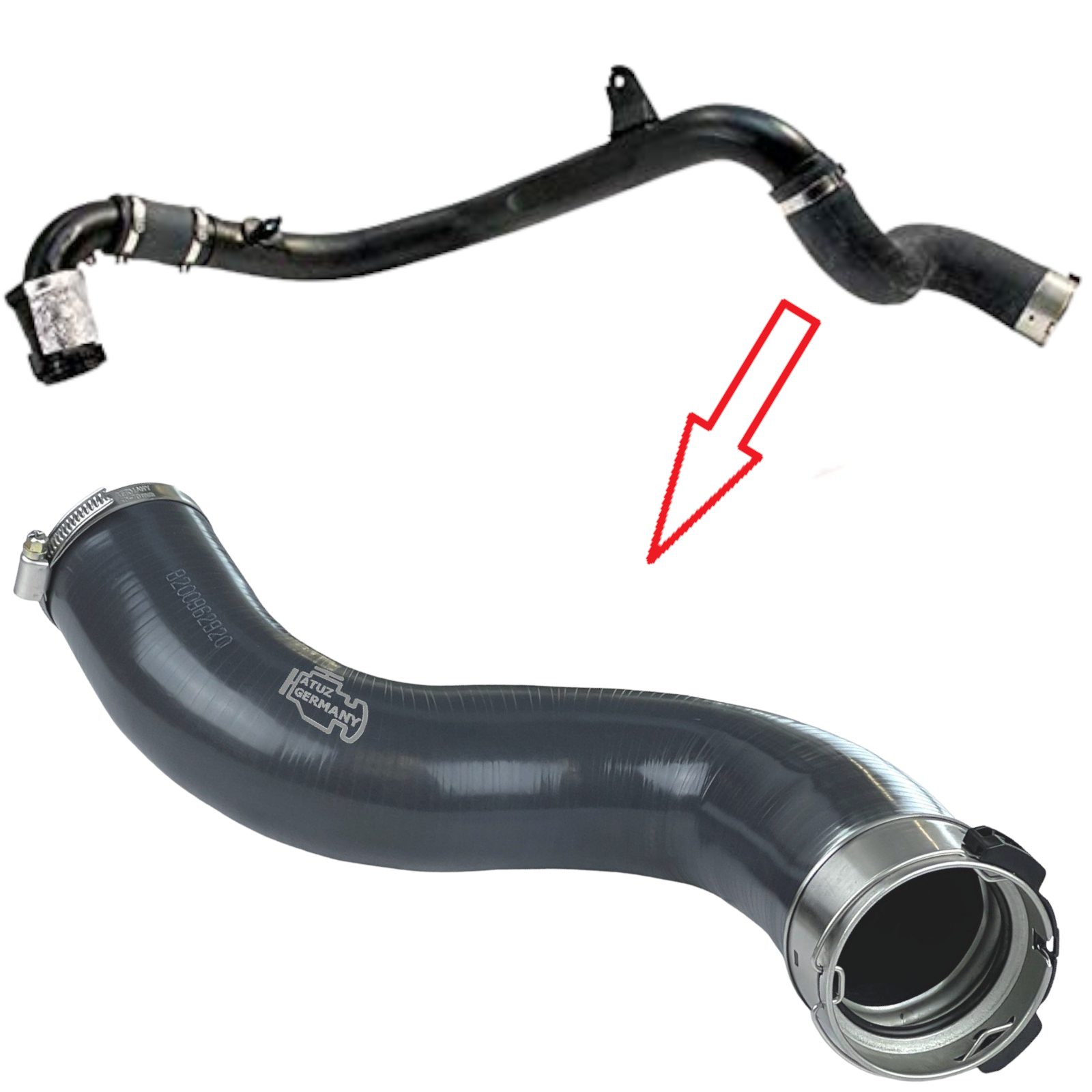 LLS-Germany Turbo Charge Air Hose For Nissan Qashqai II 1.3 DIG-T – 1446000Q2L, 144609843R, OE Quality
