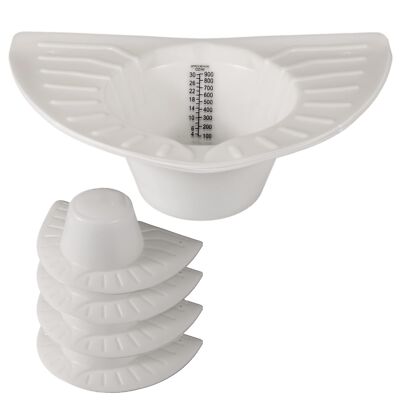 Graduated Specimen Collector Pans [Pack of 5] Toilet Nursing Hat for Urine, V...