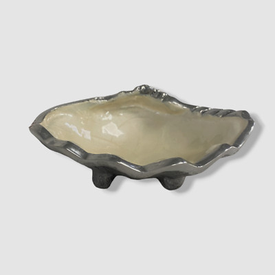 $45 Julia Knight Silver Sea Tahitian Clam Petite Bowl 5.5''