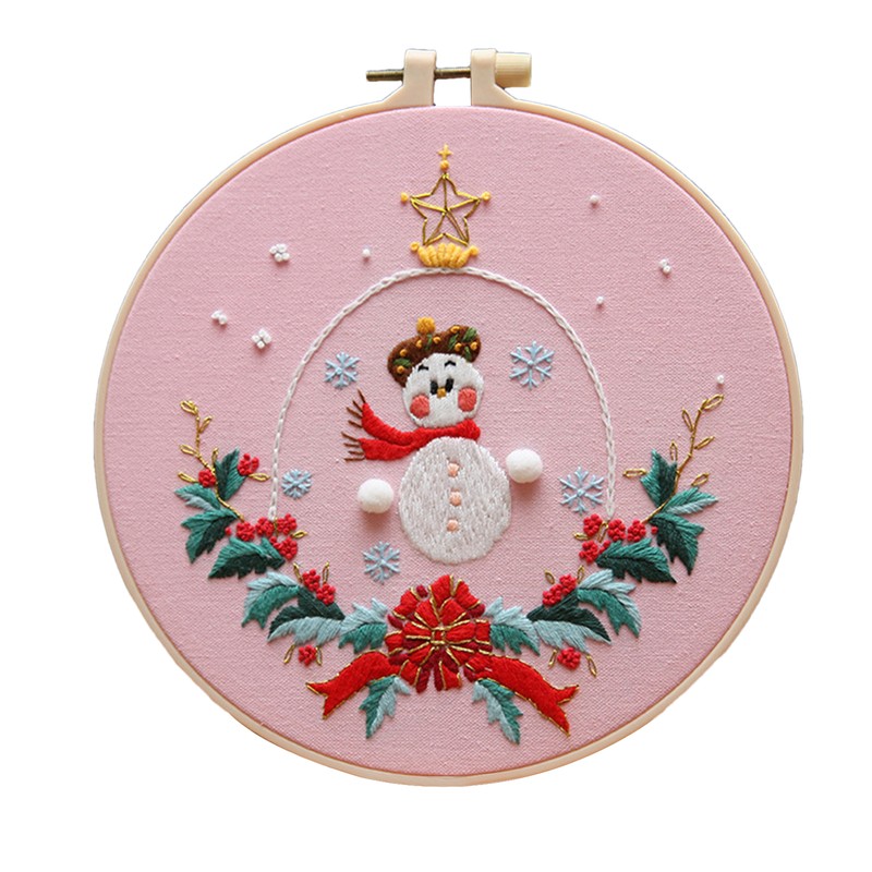 Christmas Embroidery Cross Kit Set For Beginners-Handmade Embroidery-DIY