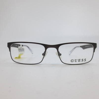 Guess Mens Eyeglasses GU1904 009 Gunmetal Rectangular Frames 52-17-140