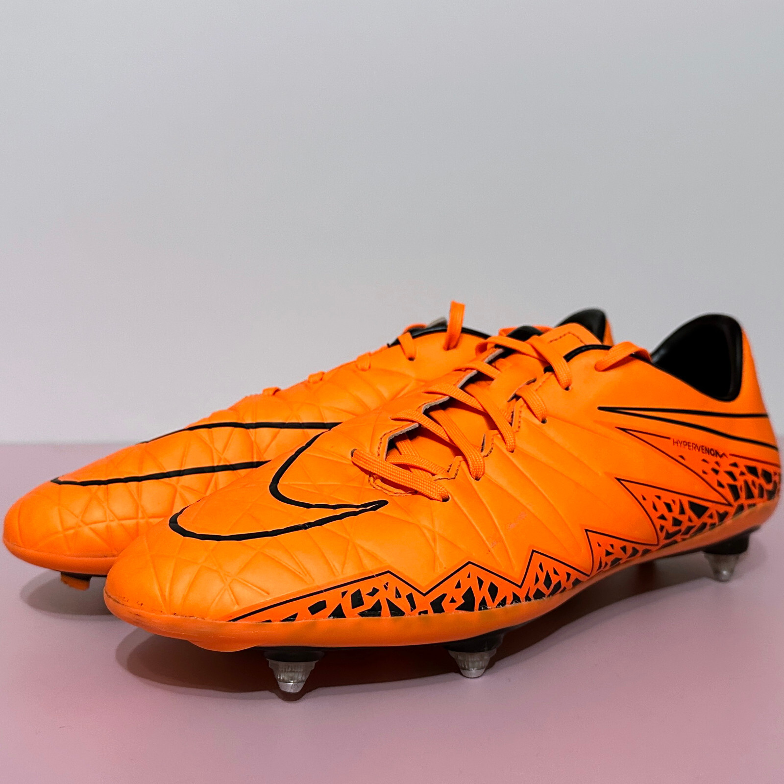 NIKE Hypervenom Phelon II 2 SG Orange Mens Soccer Cleats Football Size US  10 | eBay