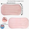 Ultra Soft Organic Muslin Baby Lounger Cover, Removable Loungers Slipcover Fit Newborn Baby Boys and Girls (Gentle Style)