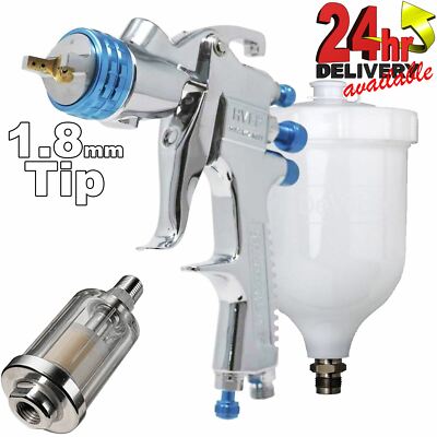 Devilbiss SLG-620 Spray Gun 1.8mm Gravity Paint Sprayer Solvent Paints + Filter