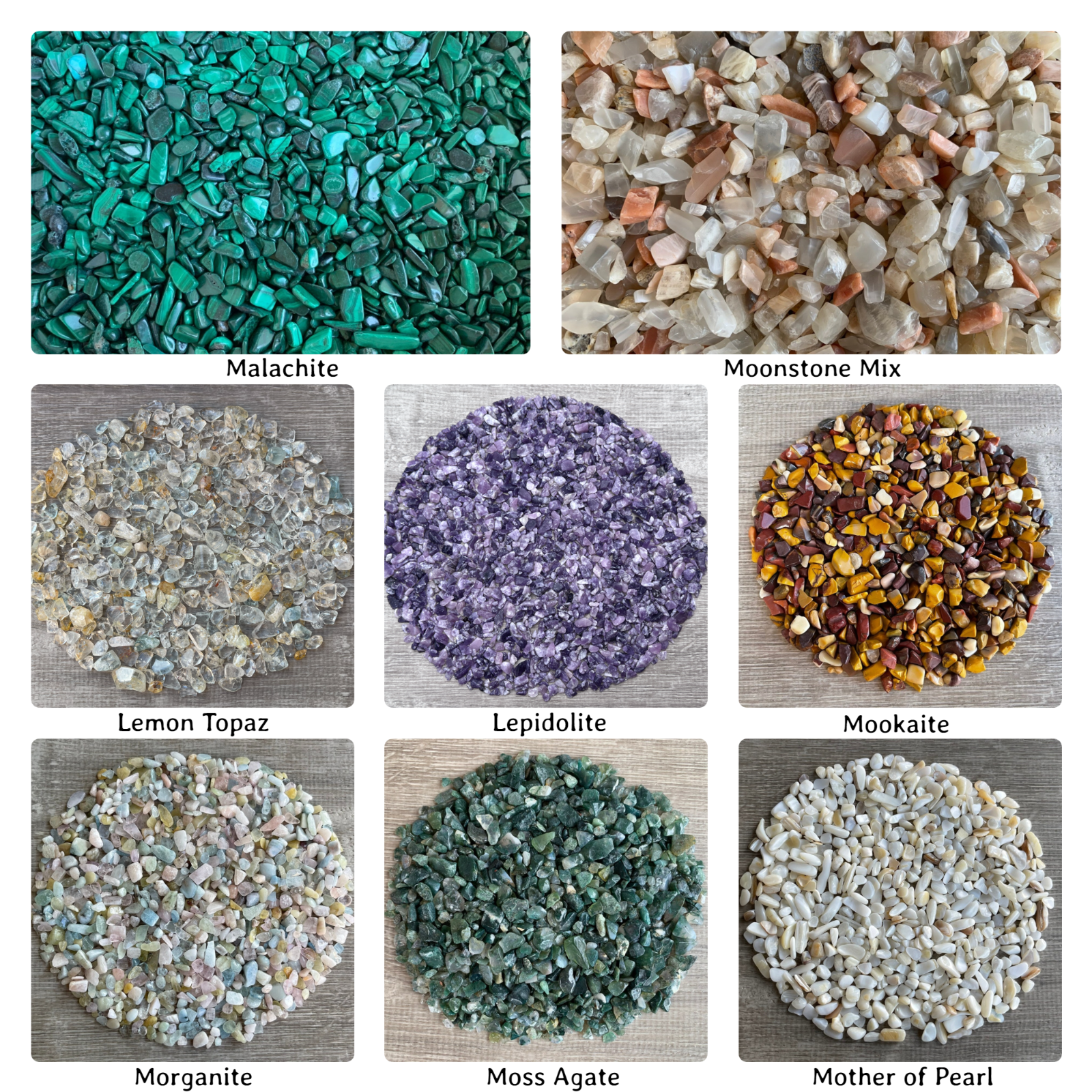 WHOLESALE 5 lbs Genuine Crystal Chips, Choose 90+ Types Natural Gemstone Chips