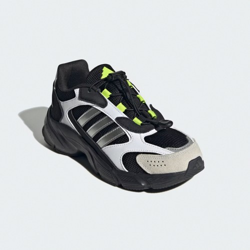 adidas Crazychaos 2000 AC J Black Silver Lime Kids Youth Running Shoes JQ8621