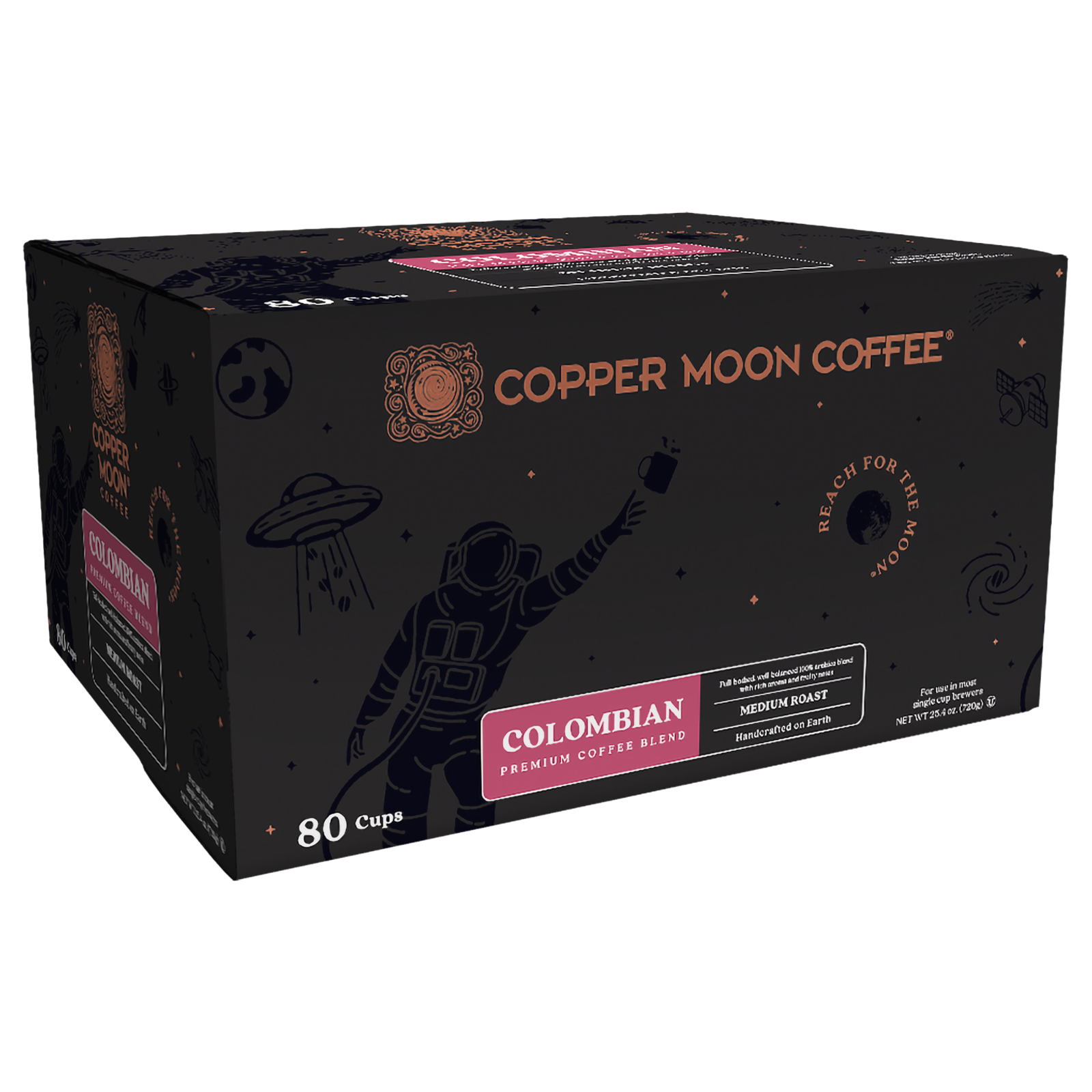Copper Moon Coffee Pods for Keurig K-Cup Brewers, Colombian, 80 Count