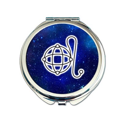 Leo Pocket Mirror. Zodiac Star Sign Gift. Astrology Horoscope Lovers Compact.
