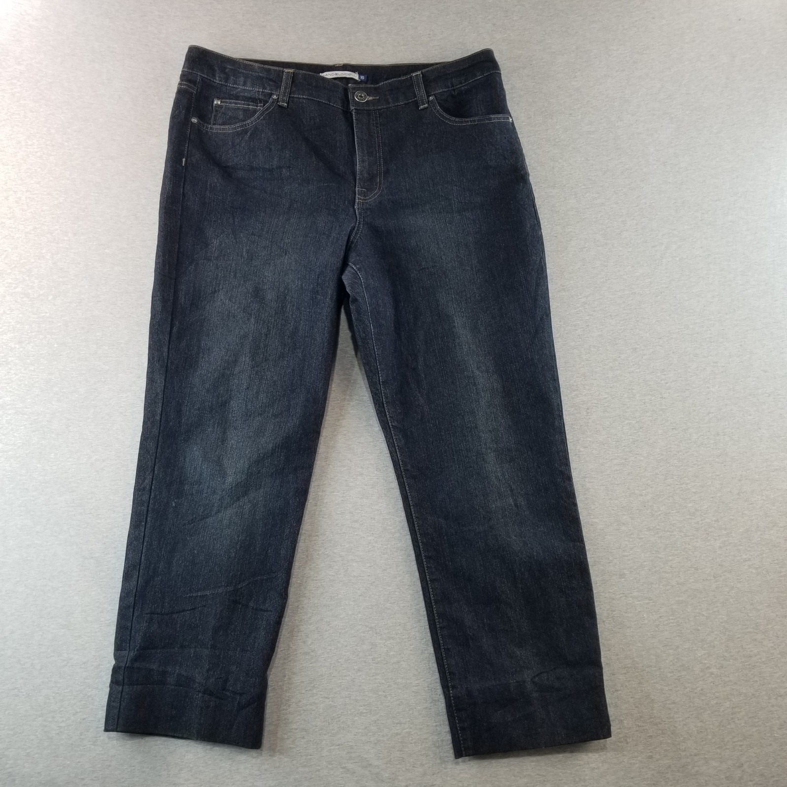 Bandolino Jeans Womens Sz 16 Mandie Dark Wash Normcore Nice Quality Cute Stylish