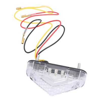 LED Rückleuchte Rücklicht für Motorrad Roller Quad mit Kennzeichenbeleuchtung