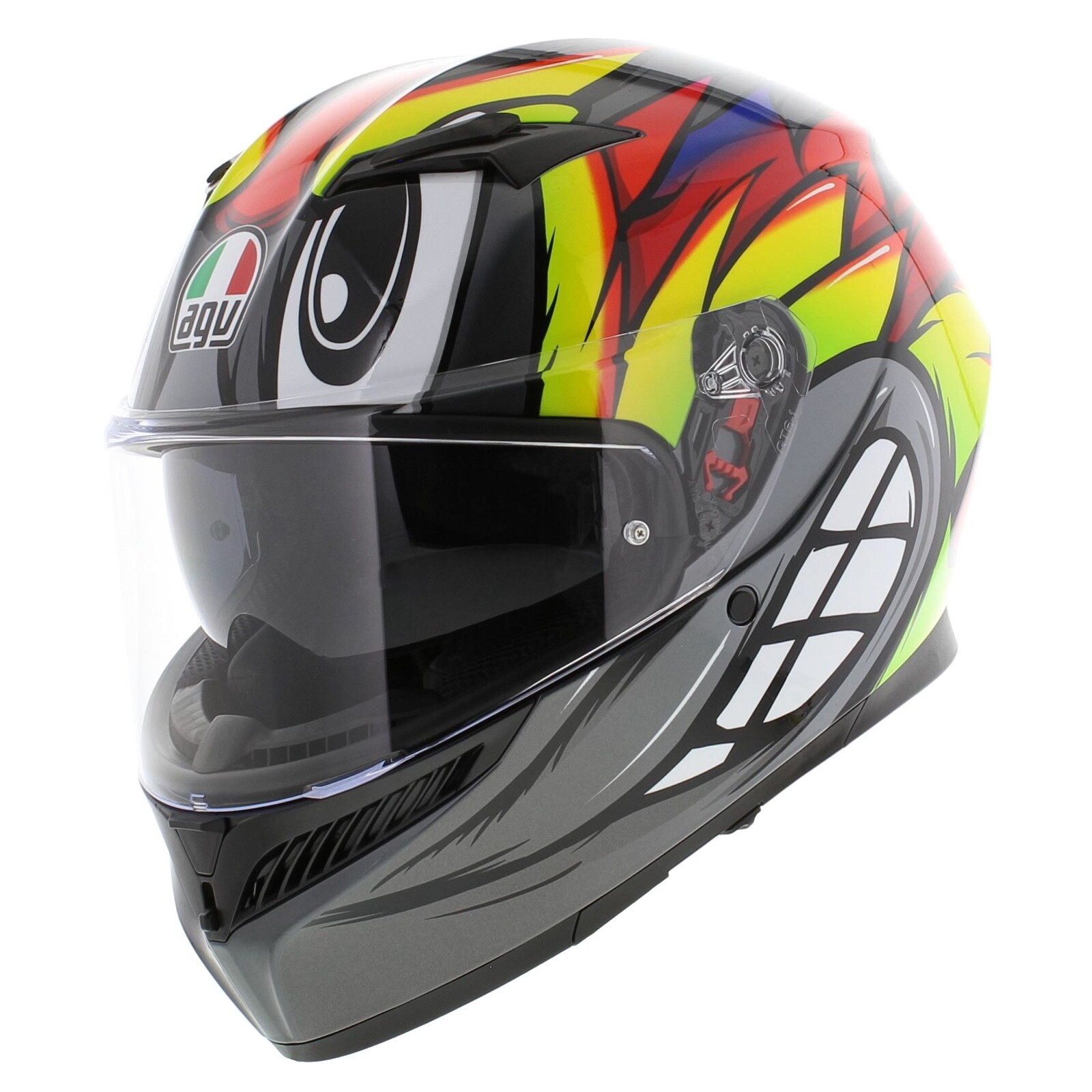 AGV K3 Birdy 2.0 Black Grey Motorcycle Helmet Pinlock