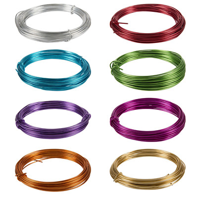 Aludraht Aluminiumdraht Ø 2 mm Biegedraht Schmuckdraht Basteldraht 8 FARBEN