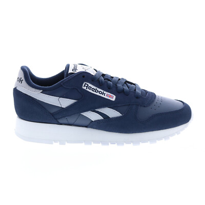 Мужские синие замшевые кроссовки Reebok Classic Leather HQ7136 Lifestyle