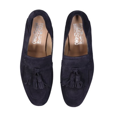 Pre-owned Ferragamo Arizona Loafers In Blue