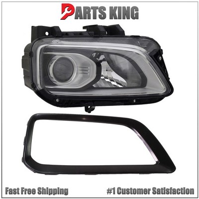 For 2018 2021 Hyundai Kona Halogen Headlight & Bezel Assembly Set Passenger RH