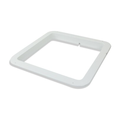 14" RV trailer Roof vent complete 12 volt FAN w/ white lid and interior garnish