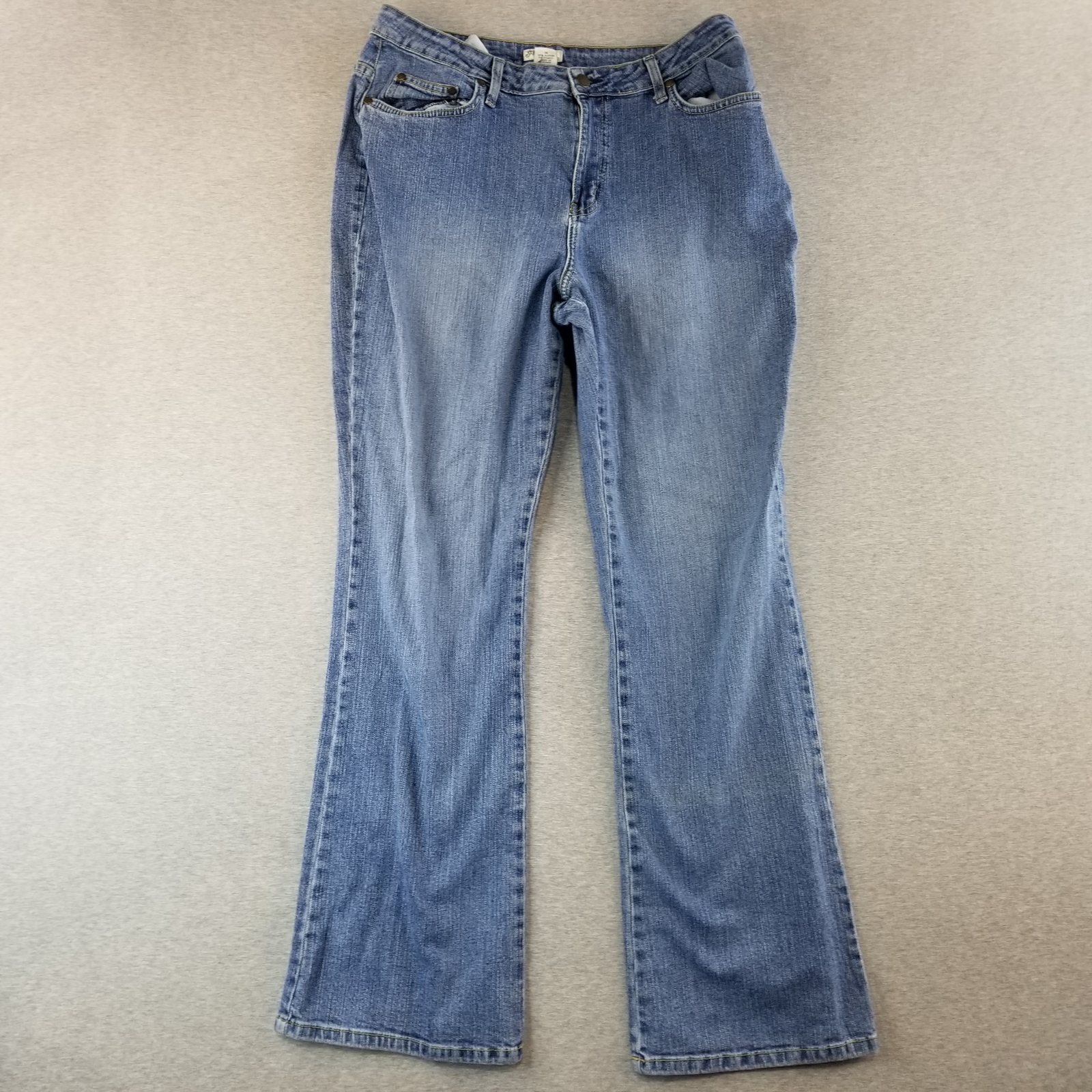 St. Johns Bay Jeans Women's Sz 14 2000s VTG 99%Cotton Med Wash Normcore Cute