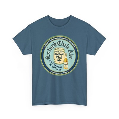 Oxford Club Ale Commonwealth Brewing Springfield MA 1930s Retro Beer T-Shirt