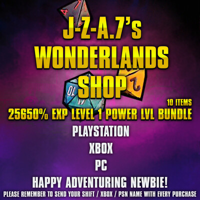 PS/XBOX/PC Tiny Tina's Wonderlands POWER LEVEL 1 MODDED GEAR BOOST FARM MOD GOD