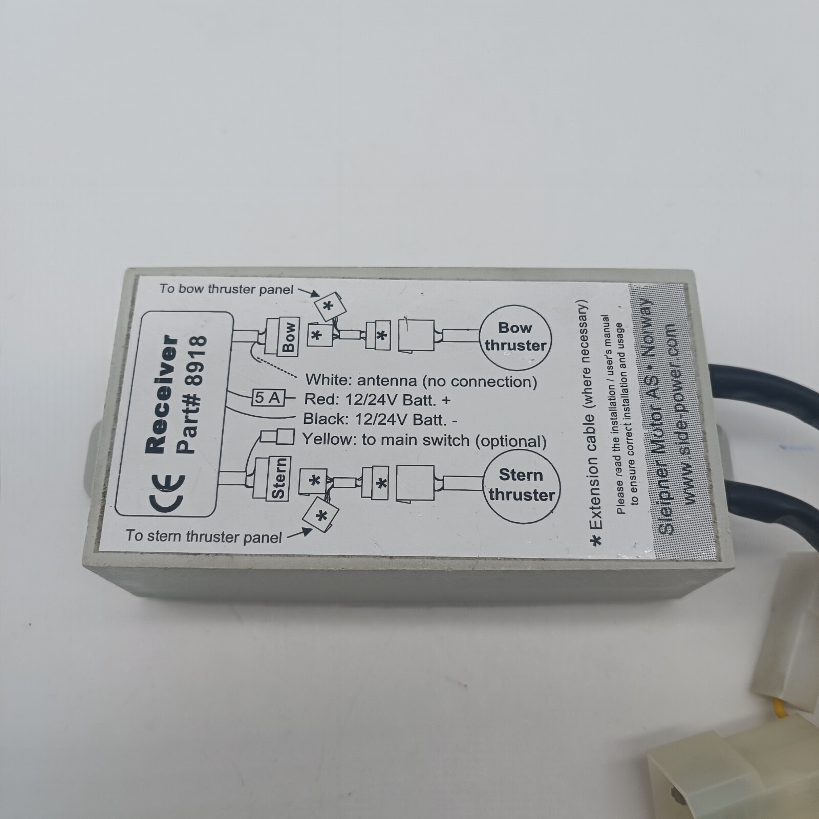 Sleipner SM8918A Receiver Box Only f/ Radio Remote 8918 Side
