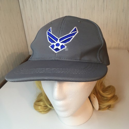U.S. Air Force Baseball Cap JWM wholesale Inc.  Gray W/blue Embroidery