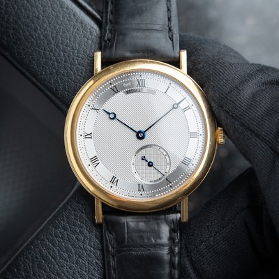 Breguet Classique 5140BA Yellow Gold Automatic Silver Dial Leather Set 40 Watch