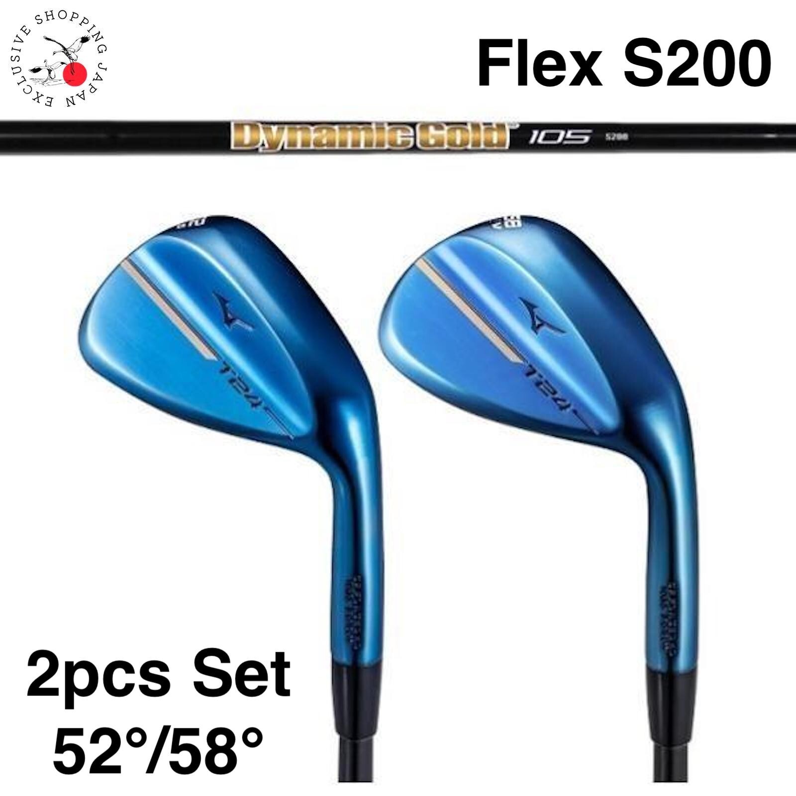 MIZUNO T24 WEDGE BLUE LIMITED EDITION 52°/58° 2pc Set 105