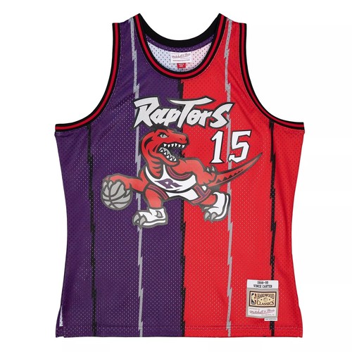 

MITCHELL - NESS РАЗДЕЛЕННАЯ ДЖЕРСИ NBA SWINGMAN TORONTO RAPTORS 1998 ВИНС КАРТЕР, Purple/red