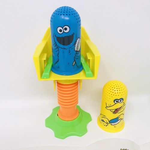 ??Vtg 1985 Playskool Play Doh Sesame Street Fuzzy Pumper Barber Hair Cut Set