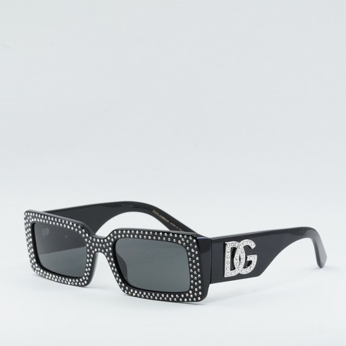 Pre-owned Dolce & Gabbana Dg4447b 501/87 Black/dark Grey 53-20-140 Sunglasses In Gray