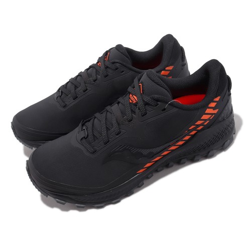 Мужские шоссейные кроссовки Saucony Peregrine ICEplus 2 Black Vizi Orange S206751