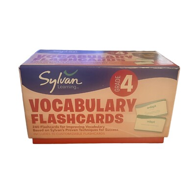 Sylvan Learning 4th Grade Vocabulary Flashcards 240 Count 2019