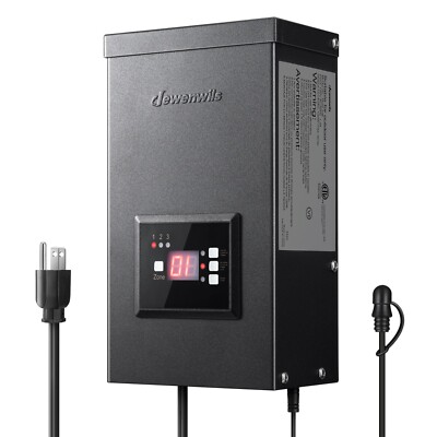 DEWENWILS 120W Low Voltage Transformer with 3 Independent Control Outputs, 120V