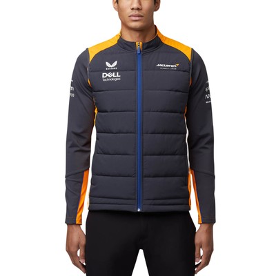 FANATICS FANATICS MENS MCLAREN 2022 TEAM GILET SLEEVELESS FULL ZIP JACKET