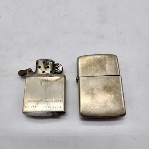 Vintage 3 Barrel Zippo Lighter 14 Hole Insert PAT 2032695 Vintage 3 Barrel Zippo Lighter 14 Hole Insert PAT 2032695
