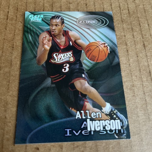 NBAカードEX2000「NET ASSETS」アイバーソン 1997-98 Fleer ZONE INSERT Allen Iverson #9 Sixers Basketball