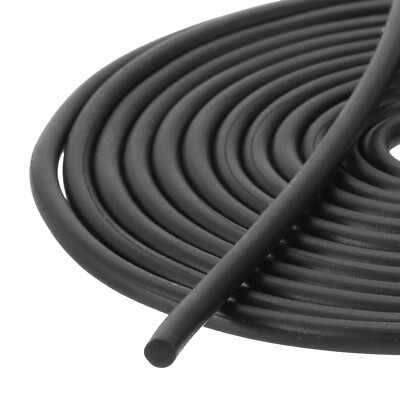 3mm/0.12'' Dia x 4 Meters/13.12Ft Long Solid Round Nitrile Rubber Seal Strip