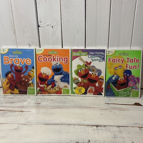 Sesame Street Elmo DVD Lot of 4 Cookie Monster Movie | eBay